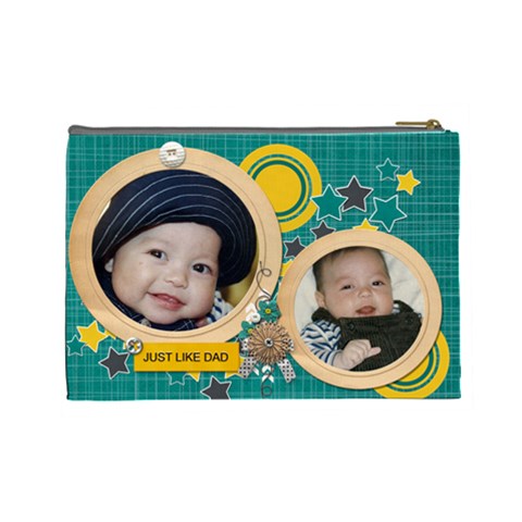 Cosmetic Bag (l): Just Like Dad By Jennyl Back