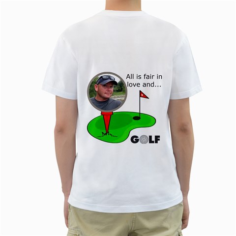 Men s Golf Shirt, 2 Sides By Joy Johns Back