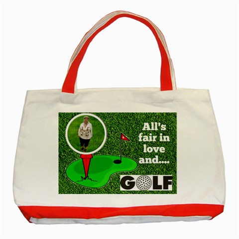 Lady Golfer s Tote Bag By Joy Johns Front