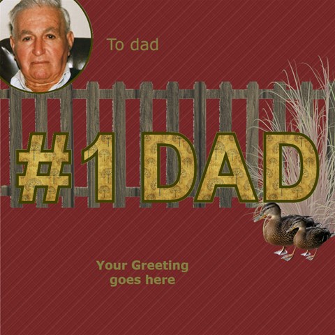 Best Dad 3d Greeting Card By Deborah Inside