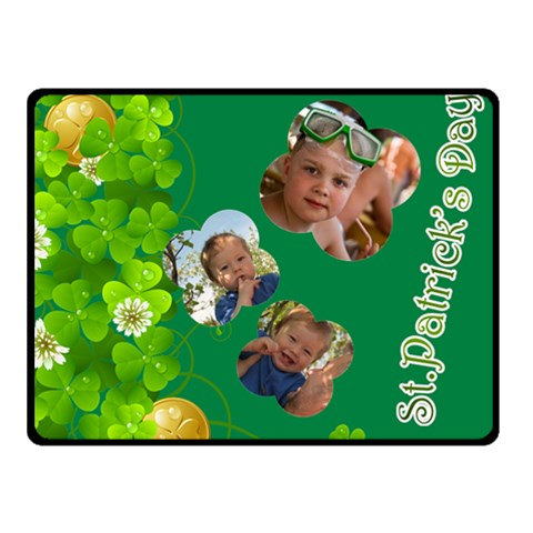 St Patrick s Day By Divad Brown 50 x40  Blanket Front
