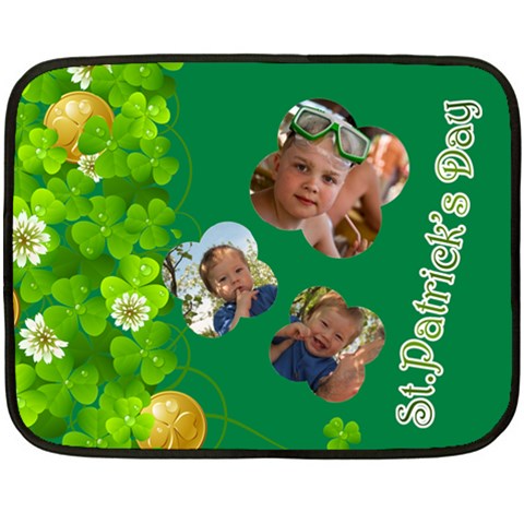 St Patrick s Day By Divad Brown 35 x27  Blanket Front