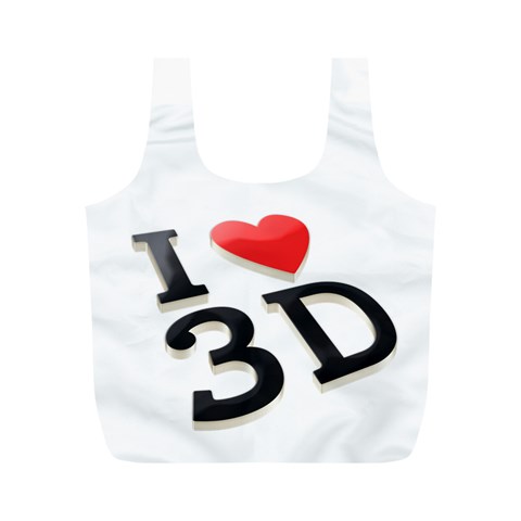 I Love 3d By Divad Brown Front