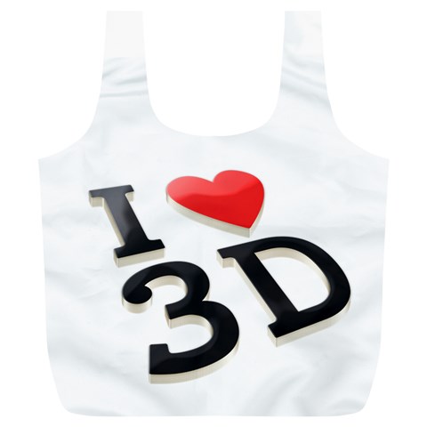 I Love 3d By Divad Brown Front