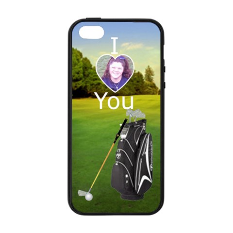I Love You Golf Iphone 5/5s Soft Edge Hardshell Case By Kim Blair Front