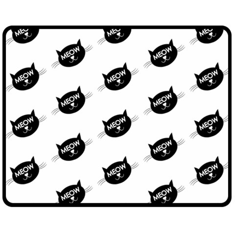 Meow Cat By Divad Brown 58.8 x47.4  Blanket Front