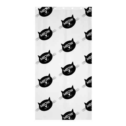Meow Cat By Divad Brown Curtain(36 X72 ) - 33.26 x66.24  Curtain(36 X72 )