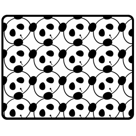 Panda By Divad Brown 58.8 x47.4  Blanket Back