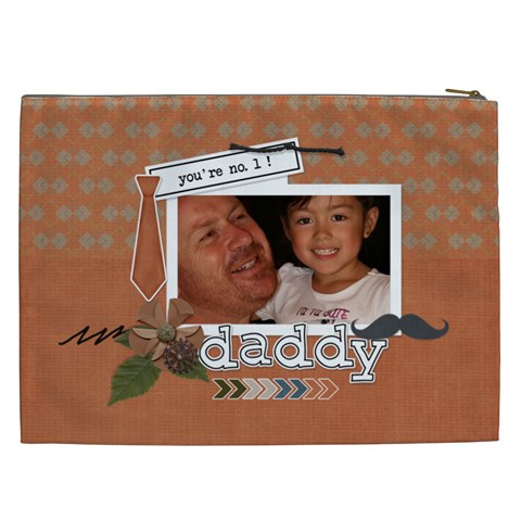 Cosmetic Bag (xxl) : Dad 1 By Jennyl Back