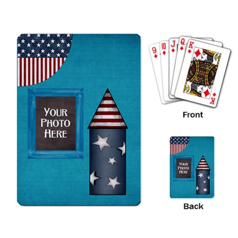 Celebrate America Playing Cards 1 By Lisa Minor Back