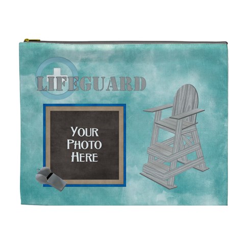 Lifeguard Xl Cosmetic Bag By Lisa Minor Front