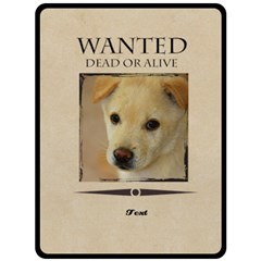 wanted - Two Sides Fleece Blanket (Large)