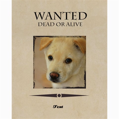 Wanted By Divad Brown 20 x16  Poster - 1