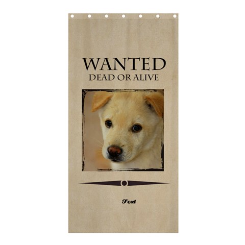 Wanted By Divad Brown Curtain(36 X72 ) - 33.26 x66.24  Curtain(36 X72 )