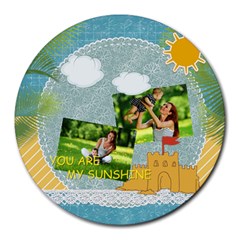 summer - Collage Round Mousepad