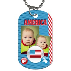 usa - Dog Tag (One Side)