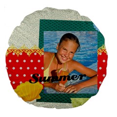summer - Large 18  Premium Round Cushion 