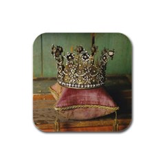 crown/pillow coasters - Rubber Square Coaster (4 pack)