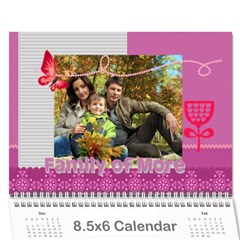 family - Wall Calendar 8.5  x 6 