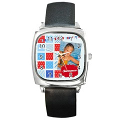 summer - Square Metal Watch