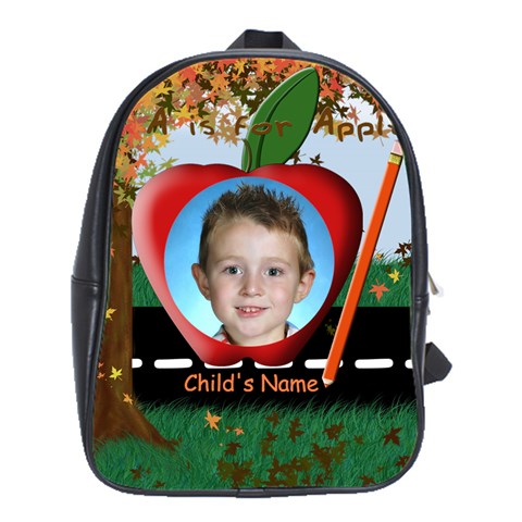 Fall Tree Xlarge School Bag By Chere s Creations Front