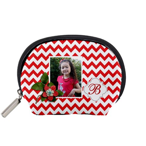 Pouch (s): Red Chevron By Jennyl Front