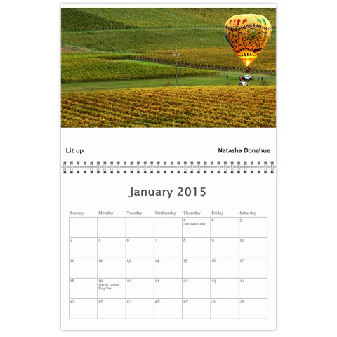 2015 Bvcc Calendar By Rosie Jan 2015