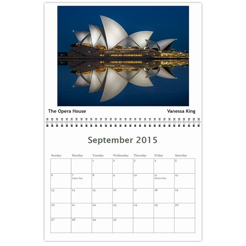 2015 Bvcc Calendar By Rosie Sep 2015