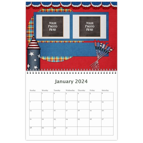 2024 Celebrate America Calendar By Lisa Minor Jan 2024