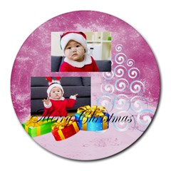 xmas - Collage Round Mousepad