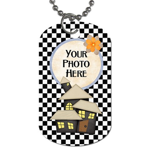 Spooky Dog Tag By Lisa Minor Front