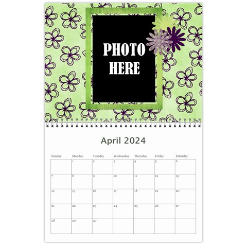 2024 Lavender Essentials Calendar By Lisa Minor Apr 2024