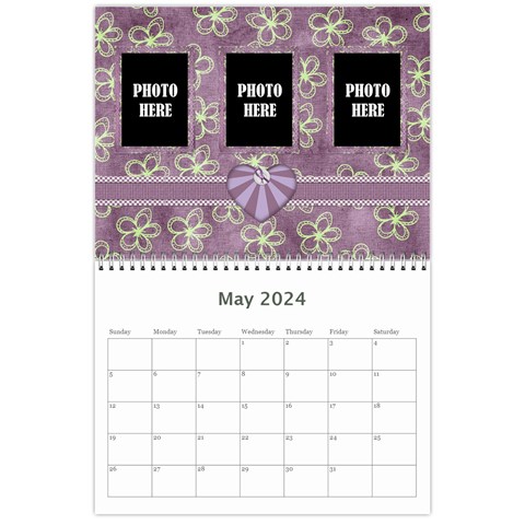 2024 Lavender Essentials Calendar By Lisa Minor May 2024