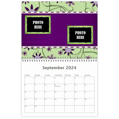 2024 Lavender Essentials Calendar By Lisa Minor Sep 2024
