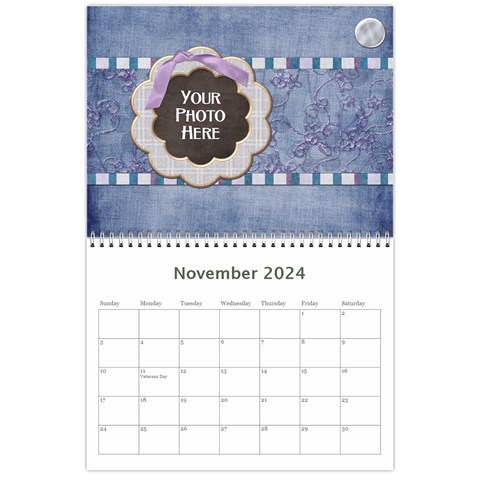 2024 Lavender Rain Calendar By Lisa Minor Nov 2024