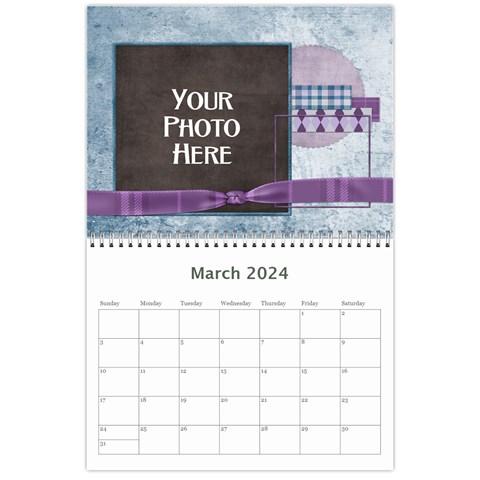 2024 Lavender Rain Calendar By Lisa Minor Mar 2024