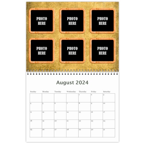 2024 Tangerine Breeze Calendar 1 By Lisa Minor Aug 2024