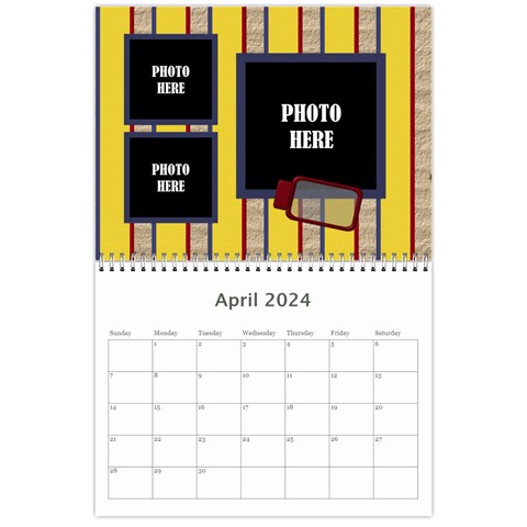 2024 Primary Cardboard Calendar 1 By Lisa Minor Apr 2024