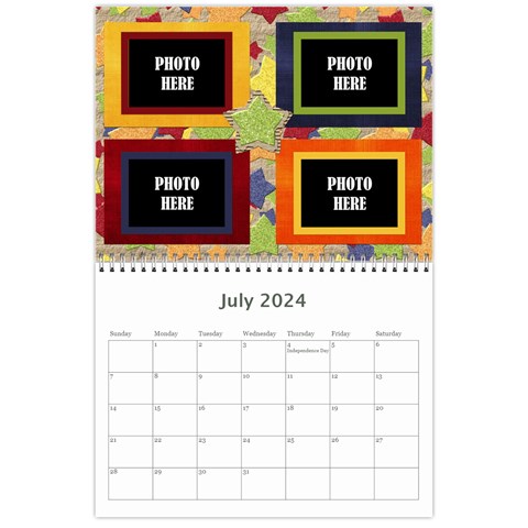 2024 Primary Cardboard Calendar 1 By Lisa Minor Jul 2024