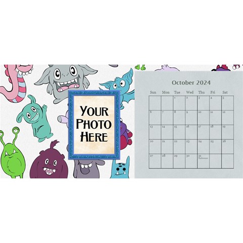 2024 Monster Party 11x5 Calendar By Lisa Minor Oct 2024