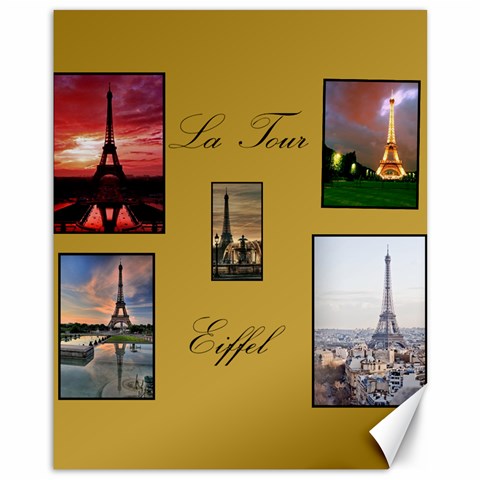 Eiffel Tower By Liesl Nunez 10.95 x13.48  Canvas - 1