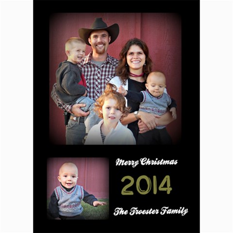 Christmas 2014 By Hilary Troester 7 x5  Photo Card - 6