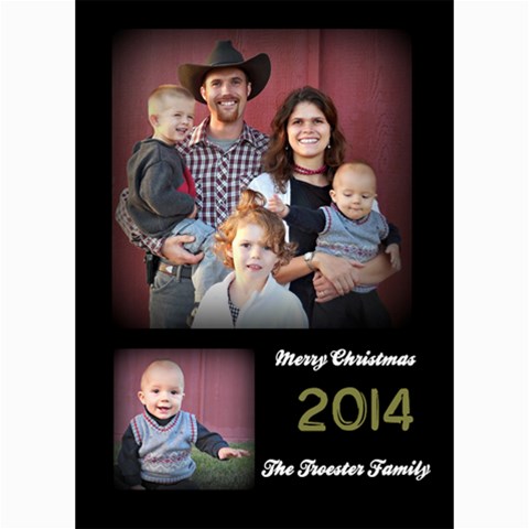 Christmas 2014 By Hilary Troester 7 x5  Photo Card - 7