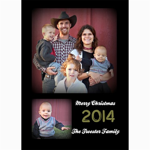 Christmas 2014 By Hilary Troester 7 x5  Photo Card - 8