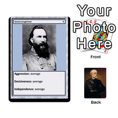 Confederate Officer Cards By Craig Welter Front - Joker2