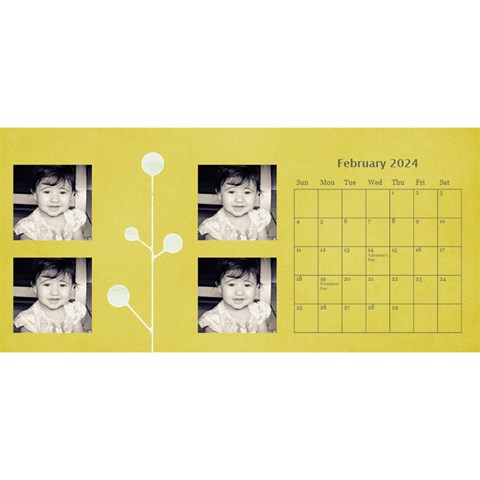 Desktop Calendar 11 X 5 By Deca Feb 2024