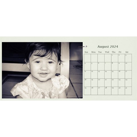 Desktop Calendar 11 X 5 By Deca Aug 2024