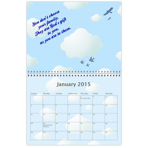 2015 Family Quotes Calendar By Galya Jan 2015