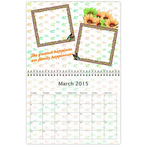 2015 Family Quotes Calendar By Galya Mar 2015