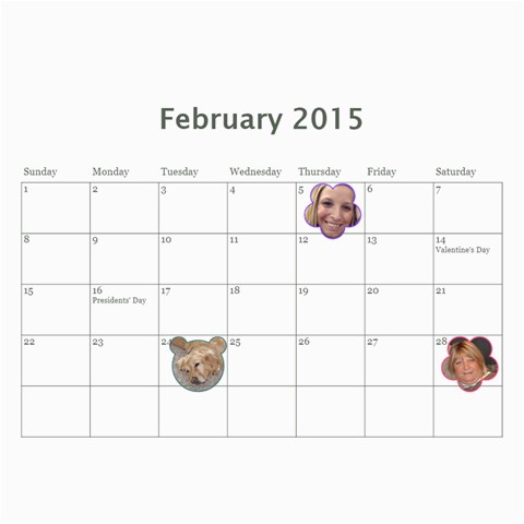 2015 Calendar Apr 2015